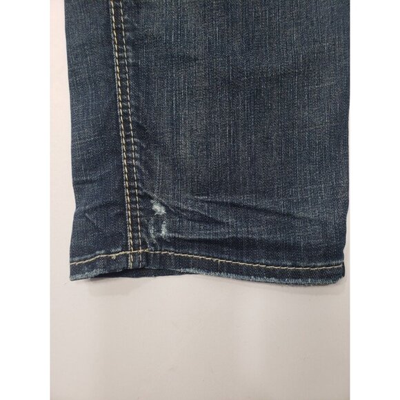 Silver Jeans Co. Womens Suki Ankle Slim Distressed Denim Blue Jeans Size 20 L27 - Picture 2 of 14